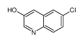3-QUINOLINOL, 6-CHLORO- structure