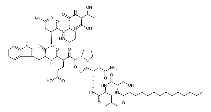 PKCβII Peptide Inhibitor I结构式