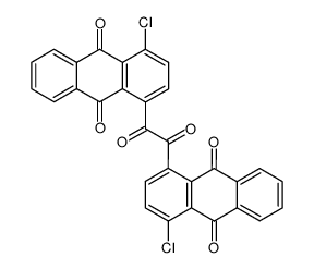 4,4'-dichloro-1,1'-oxalyl-di-anthraquinone结构式
