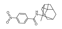 N-(p-nitrobenzoyl)-4-amino-4,8,8-trimethyl-1-azaadamantane Structure