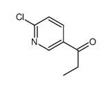 1-(6-氯吡啶-3-基)-1-丙酮结构式