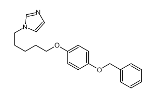 1-[5-(4-phenylmethoxyphenoxy)pentyl]imidazole结构式