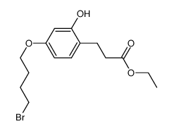 ethyl 3-[4-(4-bromobutoxy)-2-hydroxyphenyl]propanoate Structure