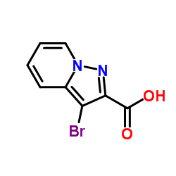 3-溴吡唑[1,5-A]吡啶-2-羧酸结构式