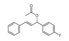 rac-(E)-1-(4-fluorophenyl)-3-phenylallyl acetate Structure