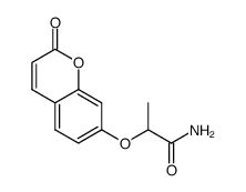 2-((2-oxo-2H-chromen-7-yl)oxy)propanamide结构式