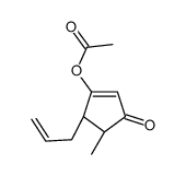 [(4S,5S)-4-methyl-3-oxo-5-prop-2-enylcyclopenten-1-yl] acetate结构式