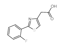 [2-(2-Fluorophenyl)-1,3-thiazol-4-yl]acetic acid Structure