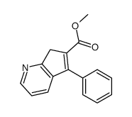 methyl 5-phenyl-7H-cyclopenta[b]pyridine-6-carboxylate Structure