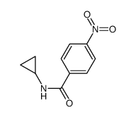 N-环丙基-4-硝基苯甲酰胺结构式