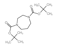Di(tert-butyl) 1,4-diazepane-1,4-dicarboxylate结构式