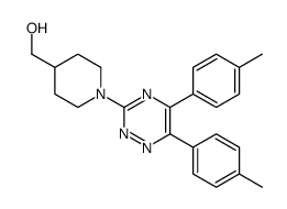 [1-[5,6-bis(4-methylphenyl)-1,2,4-triazin-3-yl]piperidin-4-yl]methanol结构式