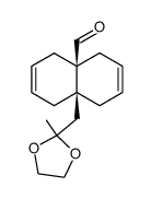 8a-(2-Methyl-[1,3]dioxolan-2-ylmethyl)-1,5,8,8a-tetrahydro-4H-naphthalene-4a-carbaldehyde结构式