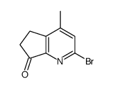 2-bromo-4-methyl-5,6-dihydrocyclopenta[b]pyridin-7-one结构式