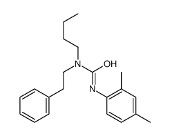 1-butyl-3-(2,4-dimethylphenyl)-1-(2-phenylethyl)urea结构式