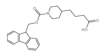 4-(1-Fmoc-Piperidin-4-yl)-butyric acid Structure