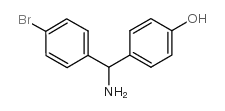 1-(4-溴苯基)-1-(4-羟基苯基)甲胺结构式