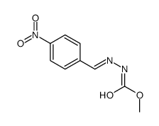 methyl N-[(4-nitrophenyl)methylideneamino]carbamate Structure