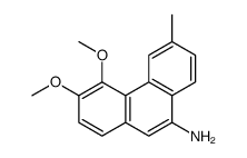 3,4-dimethoxy-6-methylphenanthren-9-amine Structure