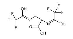 (2S)-2,3-bis[(2,2,2-trifluoroacetyl)amino]propanoic acid结构式