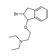 2-[(2-bromo-2,3-dihydro-1H-inden-1-yl)oxy]-N,N-diethylethanamine结构式