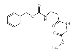 methyl 2-(3-phenylmethoxycarbonylaminopropanoylamino)acetate Structure