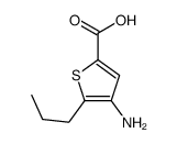 4-amino-5-propylthiophene-2-carboxylic acid Structure