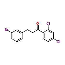 3-(3-Bromophenyl)-1-(2,4-dichlorophenyl)-1-propanone结构式