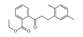 2'-CARBOETHOXY-3-(2,5-DIMETHYLPHENYL)PROPIOPHENONE结构式