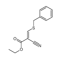 ethyl 3-benzylsulfanyl-2-cyanoprop-2-enoate结构式