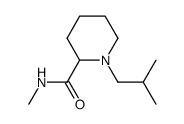 1-isobutyl-N-methylpiperidine-2-carboxamide结构式