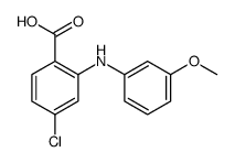 4-chloro-2-(3-methoxyanilino)benzoic acid结构式