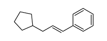 3-cyclopentylprop-1-enylbenzene结构式