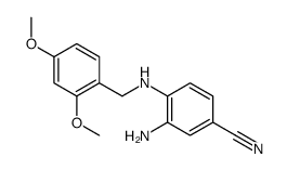 3-amino-4-[(2,4-dimethoxyphenyl)methylamino]benzonitrile Structure