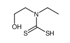 ethyl(2-hydroxyethyl)carbamodithioic acid Structure