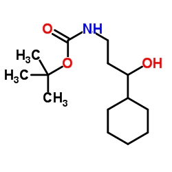 2-Methyl-2-propanyl (3-cyclohexyl-3-hydroxypropyl)carbamate Structure