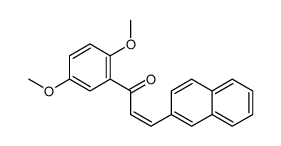 1-(2,5-dimethoxyphenyl)-3-naphthalen-2-ylprop-2-en-1-one结构式