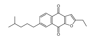 2-ethyl-7-(4-methylpentyl)benzo[f][1]benzofuran-4,9-dione Structure