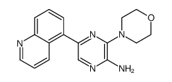 3-morpholin-4-yl-5-quinolin-5-ylpyrazin-2-amine结构式