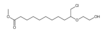 methyl 11-chloro-10-(2-hydroxyethoxy)undecanoate结构式