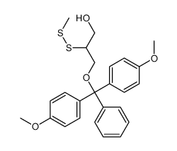 3-[bis(4-methoxyphenyl)-phenylmethoxy]-2-(methyldisulfanyl)propan-1-ol结构式