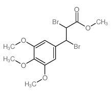 methyl 2,3-dibromo-3-(3,4,5-trimethoxyphenyl)propanoate结构式