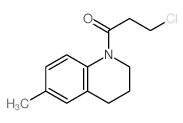 3-chloro-1-(6-methyl-3,4-dihydro-2H-quinolin-1-yl)propan-1-one结构式