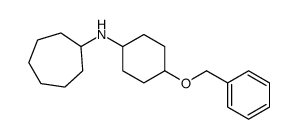 N-(4-phenylmethoxycyclohexyl)cycloheptanamine结构式