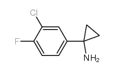1-(3-chloro-4-fluorophenyl)cyclopropan-1-amine Structure