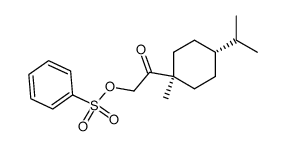 2-(t-4-isopropyl-1-methylcyclohex-r-1-yl)-2-oxoethyl benzenesulfonate结构式