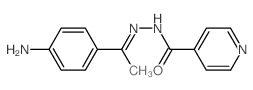4-Pyridinecarboxylicacid, 2-[1-(4-aminophenyl)ethylidene]hydrazide Structure