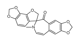7'-methylspiro[7H-furo[3,2-g][1,3]benzodioxole-6,6'-[1,3]dioxolo[4,5-h][3]benzazepine]-5'-one结构式