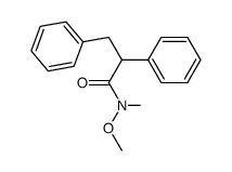 N-Methoxy-N-methyl-2,3-diphenyl-propionamide Structure