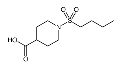 4-Piperidinecarboxylic acid, 1-(butylsulfonyl)结构式